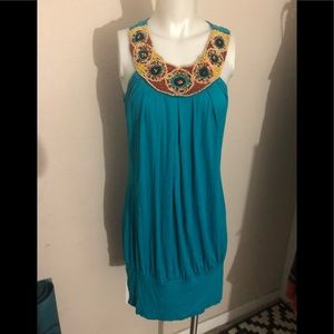 Dress -Hand Beaded Neckline by Kiwi❤️